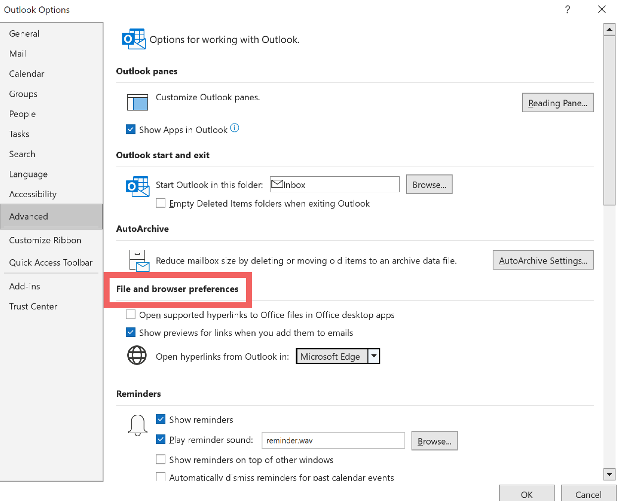 How to Change Default Browser in Outlook - PSM Partners