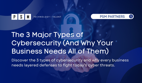 3 Major Types of Cybersecurity
